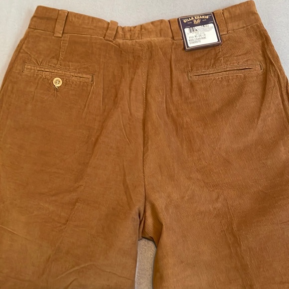 Bills Khakis Corduroy Pants Mens 34 Unhemmed Plain Front Standard Fit Brown Flaw - Picture 9 of 16